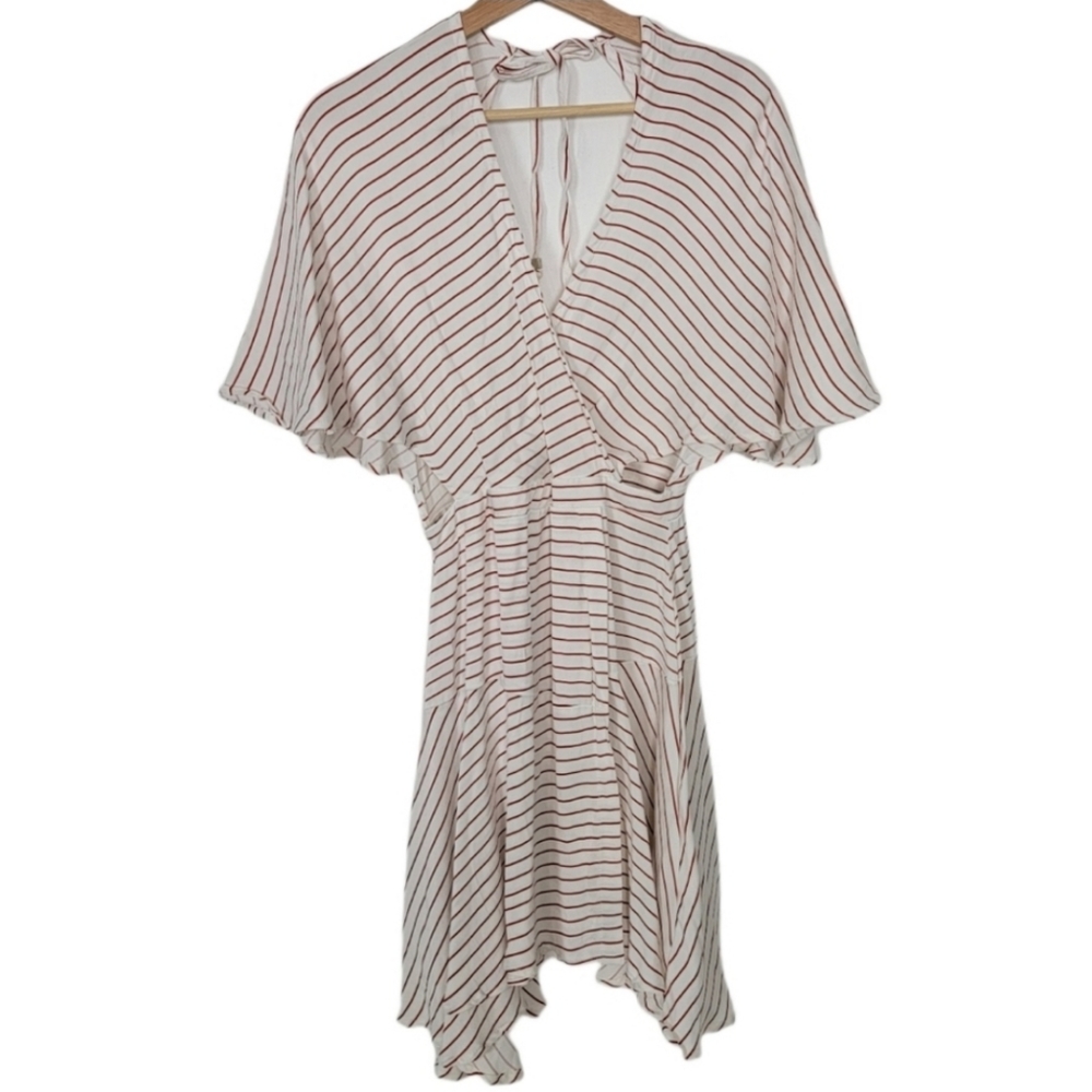 Faithfull The Brand Alto Dress Striped Midi Size US 4
